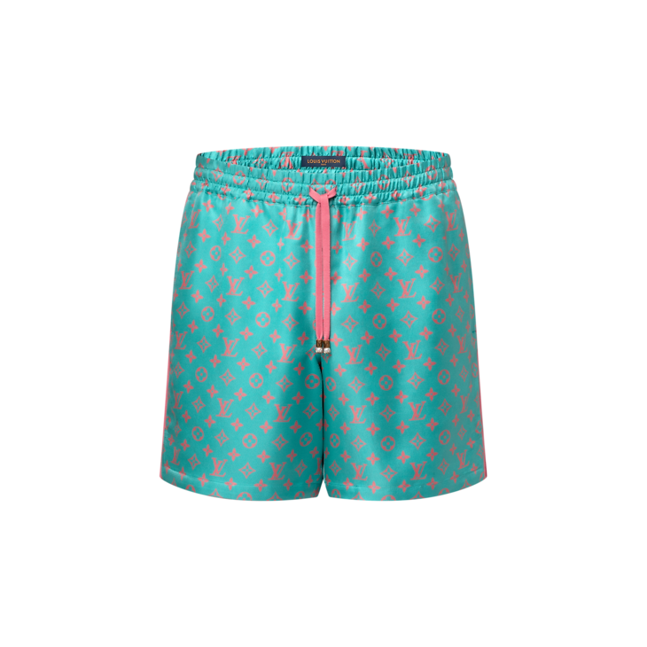 Damier 3D Light Denim Short-Sleeved Shirt