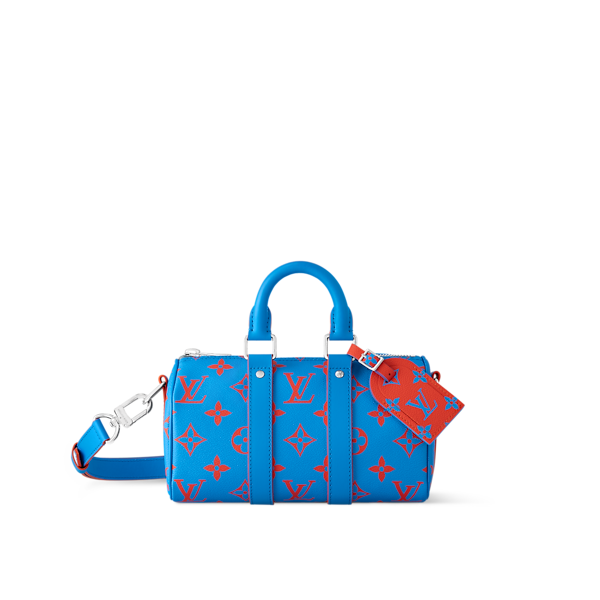 Damier 3D Light Denim Short-Sleeved Shirt